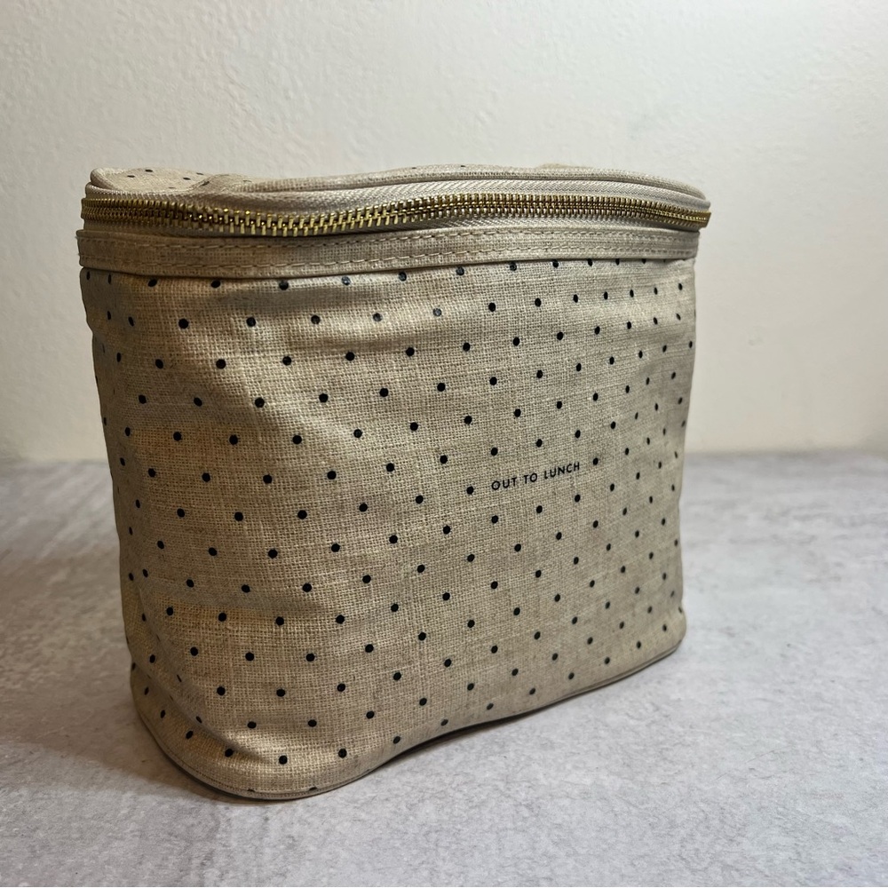 Kate Spade Polka Dot Lunch Bag - Cream and Black